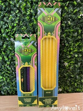Wicked Elphaba & Yellow Brick Road Tumbler Straws #92